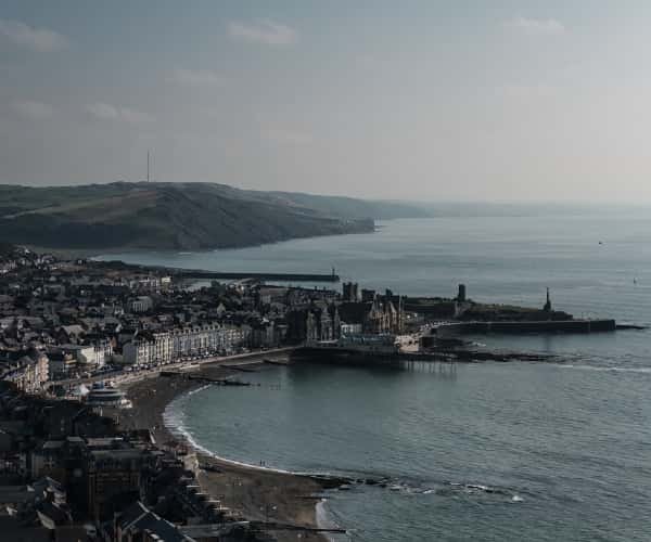 The town of Aberystwyth