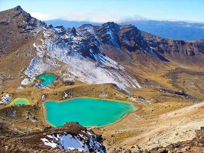 travel photography image of a landscape with mountains and a lake