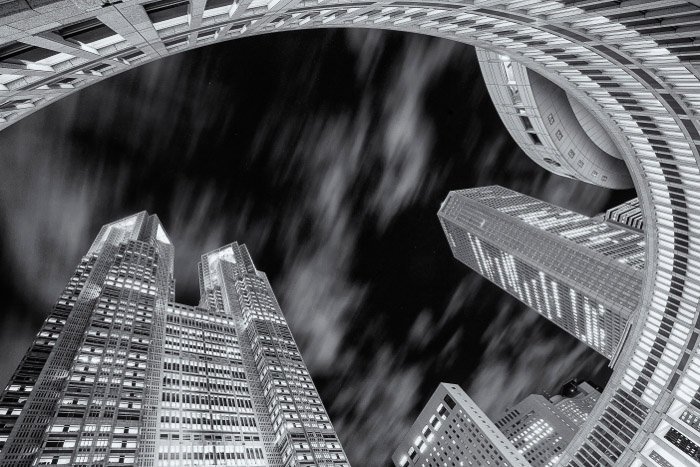 A black and white cityscapes - best Toykoo japan photography locations