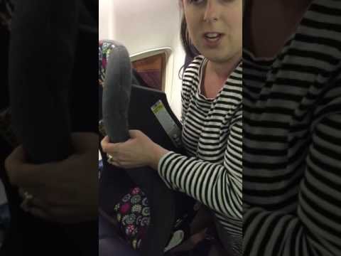 Installing a Rear-facing Convertible on a Plane